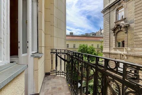 Elegant, bright apartment with balcony for sale in the best part of district 5, only 50 meters from Ferenciek Square, behind the renewed Matild Palace Hotel. The apartment is located on the 2nd floor of a beautiful turn-of-the-century building (where...