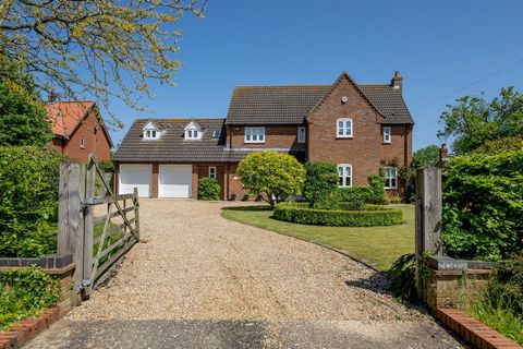 Centrally located in the sought-after north Norfolk village of Brisley, this superb family home is beautifully presented throughout. Newcroft boasts five generously proportioned bedrooms on the first floor (two with en suites) and a family bathroom, ...