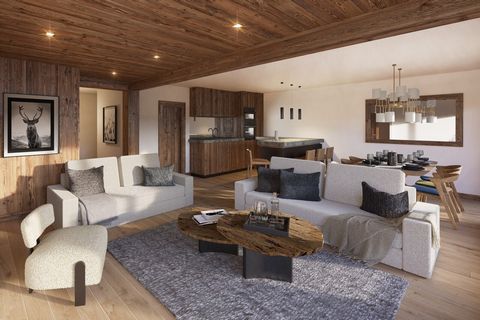 Chalet Valentine, right in the center of La Rosière, is offering for sale a 121 sq.m 4-room apartment + mountain corner, on the penultimate floor. Close to all amenities and the ski slopes, this apartment will provide you with all the comfort you cou...