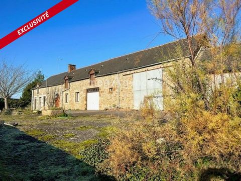Rare farmhouse farmhouse to renovate not overlooked on 9774 m2 with outbuildings. On the ground floor an entrance, a kitchen with fireplace with insert, four bedrooms, a bathroom, a toilet, a pantry opening onto a stable of approximately 60 m2, a she...