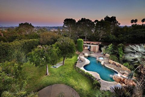 LOCATION LOCATION LOCATION! West of I-5 in Olde Solana Beach where you will find this rarely available estate perched on an amazing 28,700 sq. ft. lot with easterly views of the sunrise & mountains along with peek ocean views in the front. Upon entry...