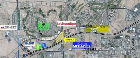 PRICE SLASHED in HALF-owner says sell!11.53ac MIXED USE Zoned PUD & Commercial–General,allows a variety of mixed-uses,including commercial/retail & multifamily up to 24 units/ac!High visibility to I-15!Includes APN's ... & ... Beautiful fully improve...