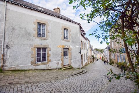 In the heart of the rue du chateau, a typical alley of the port of St Goustan and within walking distance of the town centre, come and discover this charming house of about 100m2. On the ground floor, entrance, living room with fitted kitchen, toilet...