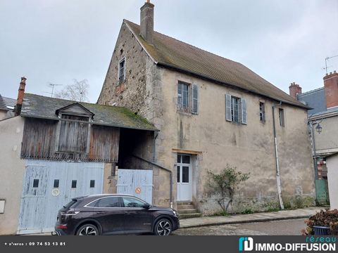 Fiche N°Id-LGB156745 : Boussac, sector Centre ville - shops, House centre town of about 109 m2 comprising 6 room(s) including 3 bedroom(s) + Garden of 519 m2 - View : City - Construction Stones - Ancillary equipment: garden - - heating: None - plan r...