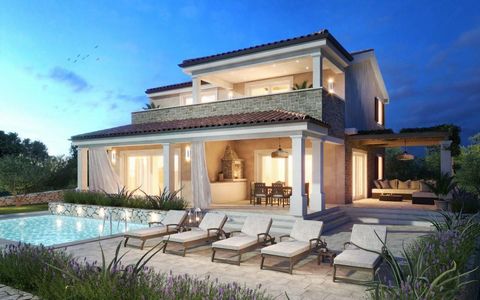 Beautiful newly built villa with wellness and heated swimming pool on Cres island, cca. 1,5 km from the sea. Villa is completed in 2022. This amazing villa is an ideal combination of traditional style and modern decoration. Total surface is 324 sq.m....