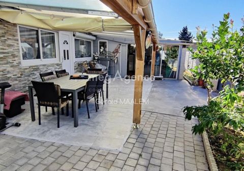 House of 73 m² of light housing type on a flat plot of 245m² located in a private, secure and quiet domain, with swimming pool, tennis and pétanque court. It consists of a large living room, 2 bedrooms with bathroom, 1 office, 1 covered terrace and t...