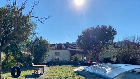 A sought-after village on the banks of the river Orb with all shops, cafes, restaurants, supermarkets, pharmacy, bakeries, butchery, schools: located at 10 minutes from Roquebrun, 25 minutes from Beziers and 30 minutes from the beach ! Spacious singl...