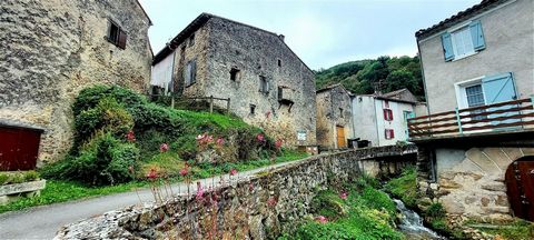 It is in a calm and bucolic environment that I invite you to visit this beautiful stone village house of more than 130 m² located 5 minutes from FOIX with all the necessary amenities. TAE, water, electricity, fiber at the foot of the building. First-...