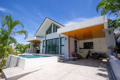 Moderne Villa zum Verkauf in Bophut, Koh Samui Luxus, tolle Lage und absoluter Komfort   Entdecken Sie diese prächtige moderne Villa in Bophut auf der wunderschönen Insel Koh Samui in Thailand. Eine seltene Gelegenheit für Investoren und Familien, di...