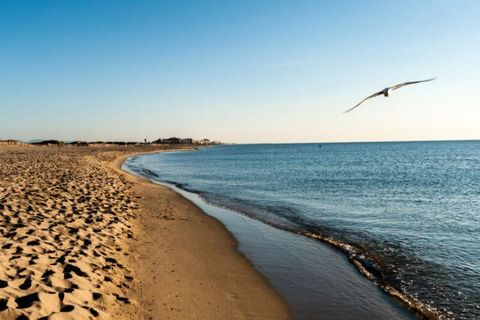 Canet Plage: Residentie “Les Jardins de la Plage”, 6 verdiepingen. In de wijk Canet Sud, 50 m van zee, 50 m van het strand, de straat oversteken. Infrastructuur van de residentie: lift. Winkel, levensmiddelenwinkel 50 m, winkelcentrum 8 km, restauran...