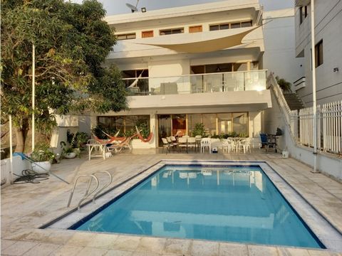 Furnished house for sale in front of the sea in a gated community, in the sector of Don Jaca in Santa Marta, excellent spaces, an ideal environment to enjoy with the family the tranquility offered by the Caribbean Sea. Features of the house: parking,...