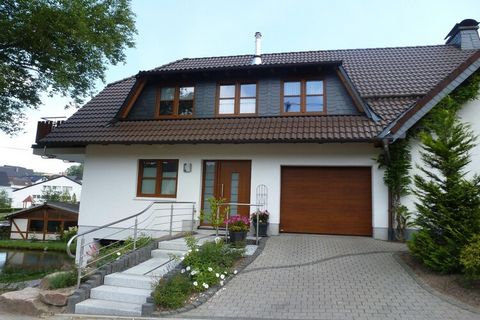 Kirchhundem-Brachthausen is situated in the beautiful Sauerland region that offers ideal conditions for a successful holiday both in summer and in winter. This modern furnished apartment is on the ground floor of a well-maintained house in a quiet ar...