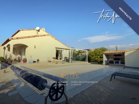 Villa 4 faces de 113 m2 - 4 chambres - piscine - Latour-Bas-Elne