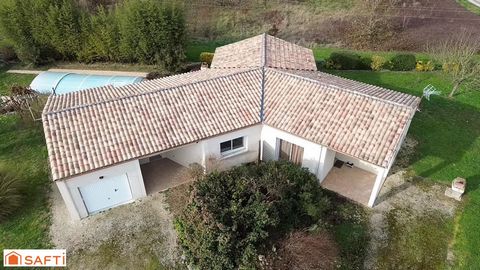 Maison de plain-pied 132 m2 habitable avec piscine