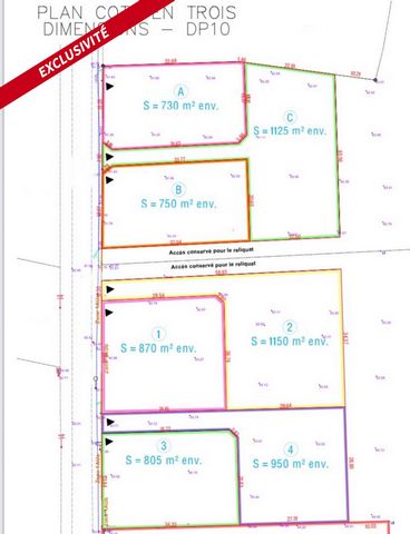 Terrain constructible 1045m2