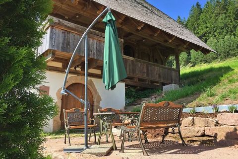 This charming holiday home is located in Reinerzau, Little Kinzig Valley (Kleines Kinzigtal) in the central Black Forest, about 20 km south of Freudenstadt. The holiday home, a former storage facility, is situated high on a beautiful, south facing hi...