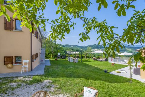 Why stay here? Enjoy peace in this villa in Pergola, in the Marche region, with a beautiful view. Ideal for a large family or a group of friends, it has a private swimming pool for you to relax. Relish a glass of wine with some barbecued meal in the ...