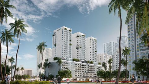 Apartments from 577 to 1,003 Sq Ft, with prices starting at USD $ 447,000 They have the following features: Luxury urban residences with modern open floor plans. All residences are delivered fully finished and furnished. Private balconies. Floor-to-c...
