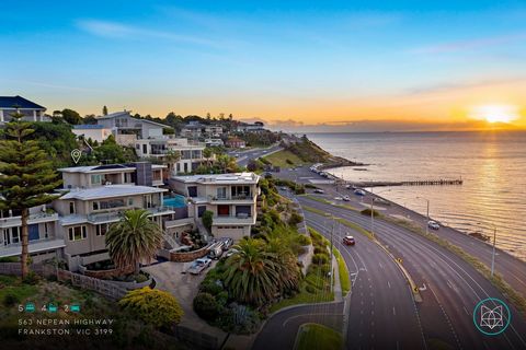 An extraordinary calibre of luxury and quality is offered by this spectacular 5-bedroom waterfront residence, poised on the side of Olivers Hill with breathtaking panoramic views over the bay. Expertly crafted throughout, this four-level masterpiece ...