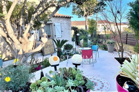 Close to Polygone, transport, terraced house on two levels, on plot of 463 m². Garden, terraces, and pool area. Very well kept house, mainly composed of a beautiful living room, large kitchen, and upstairs, 3 bedrooms, a dressing room (possibility of...