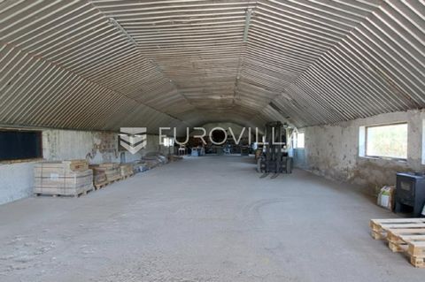 Koprivnica, Reka. An attractive complex property consisting of a hall with a foyer (390 m2), a showroom (250 m2), residential space that can serve as administrative premises (135 m2), parking and access for trucks covering 260 m2 paved with gravel, a...