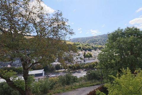 In the heart of the Massif du Sancy, on the heights of La Bourboule, located on the 2nd and last floor of a small residence with 5 apartments, apartment of about 30 m2 (25.46 m2 Carrez) including a kitchen open to living room, a bedroom and a bathroo...