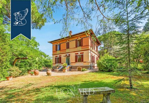 Among Tuscany's enchanting hills, not far from Florence, there is this 19th-century estate measuring 740 sqm for sale, composed of three residential bodies, the main villa and two outbuildings, and a private 4,025-sqm garden. The main villa rise...