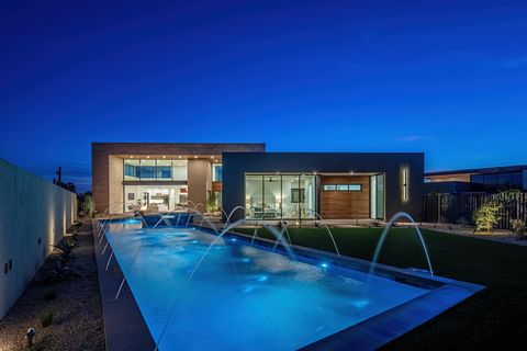 Lomas Verdes Estates is a gated enclave of 6 new modern luxury homes designed by the award winning architecture firm The Ranch Mine & constructed by the talented JP Kush Construction. Nestled within 8 acres of breathtaking North Scottsdale Sonoran De...