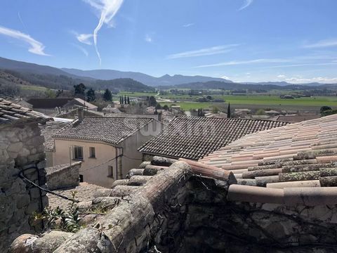 Ref 67911HA: EXCLUSIVE. Beautiful village house of 138m2 of living space, made of stone and lime plaster in the heart of an old Drôme hilltop village. 15 minutes from Montélimar station and A9 exit, 10 minutes from Saou. Shops, schools and services c...