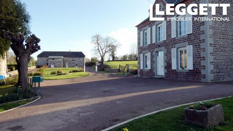 A24496CMR50 - Great potential for this extensive property comprising 4-bedroom house, 6-bedroom gite with stone barn and outbuildings on 1.2 hectares of gardens with a paddock. The location provides easy access to the beautiful west-coast beaches of ...
