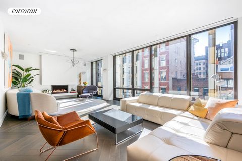 TOWNHOUSE IN THE SKY! The One Madison Triplex, located at 23 East 22nd Street (One Madison Park) is a 4566sqft sprawling loft with a large 32 x 18 terrace on the top floor. This spacious residence offers 4 bedrooms, 4 full baths and a powder room. Ac...
