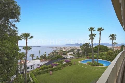 Magnificent penthouse Cannes Californie this vast apartment of 143 m², 4 rooms, located on the 6th and last floor of a prestigious residence with caretaker. Within the residence there is a swimming pool, offering a view of the sea and the gardens, an...