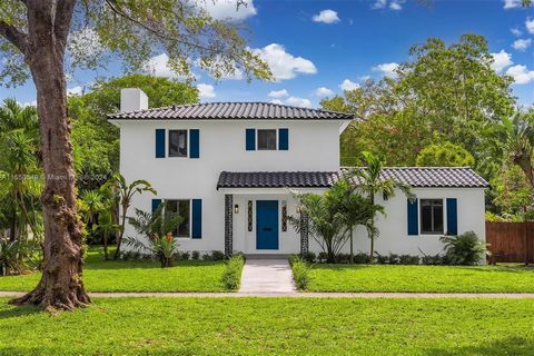 Introducing Casa Bella! This fully recently renovated (2024), move-in-ready, two-story single-family home, located in the heart of Miami Shores on an exclusive prime corner lot, boasts 4 bedrooms, 5 full bathrooms, laundry room, private yard, spaciou...