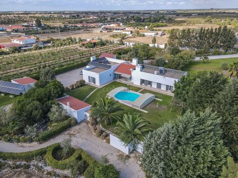 In perfect symbiosis with nature, the harmony and serenity of country life reigns. Just a few minutes from the A2 motorway and the railway station, close to St. Peter's School, Montado Golf and the Palmela International Karting Circuit, in a wine-gro...