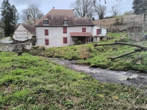 Near the town of La Souterraine is this 3 bedroom renovated mill. The house and its outbuildings are located next to a small river, a bucolic environment, just 2 km from the town. You will feel like you are completely isolated from the world, when in...