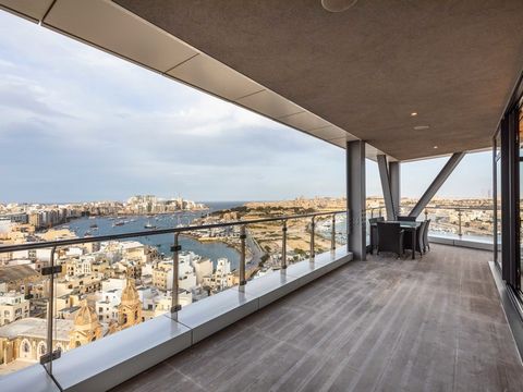 A luxurious modern 275 sqm apartment located on the 16th floor modernly finished with meticulous attention to detail and high end finishes. From its amazing 100 sqm terrace one experiences spectacular views of Valletta the Harbour and Manoel Island. ...