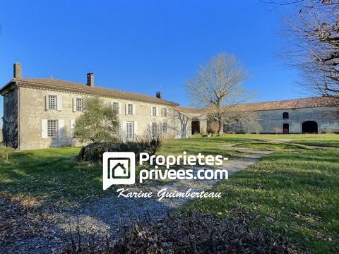 Are you primarily looking for a living environment? in the middle of nature, without being isolated? Karine Guimberteau offers Propriétés-privées.com this spacious, family-friendly stone house where you can enjoy yours in complete peace of mind. You ...
