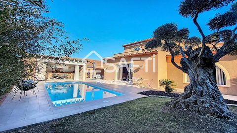 in the town of Saint André, at the foot of the Albères massif and a stone's throw from the Mediterranean, come and discover this elegant 4-sided villa with its plot of more than 710 M². As soon as you arrive, the unique architecture of this property ...