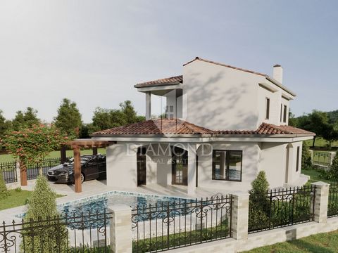 Location: Istarska županija, Buje, Buje. Istria, Buje Just a few minutes' drive from the center of Buja, located in a quiet street, there is this exceptional house under construction! The house is spread over a plot of 540 m2, and the total area of t...