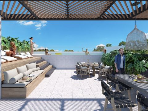 Situato a Playa del Carmen, a soli 3 minuti dal mare, questo appartamento completamente attrezzato e arredato offre il perfetto equilibrio tra comfort, lusso e vicinanza ai Caraibi. Il suo design moderno e funzionale lo rende una scelta eccellente pe...