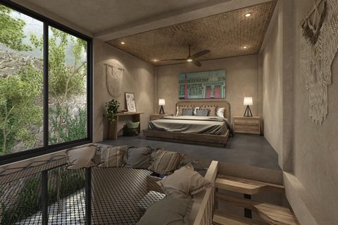 Unglaubliches Loft buchstäblich 2 Minuten von den Ruinen von Tulum und dem National Jaguar Park entfernt. ALLE DIENSTLEISTUNGEN UND GEPFLASTERT. Loft mit Garten & Pool! Kontaktieren Sie uns für eine professionelle Immobilienberatung und eine kostenlo...