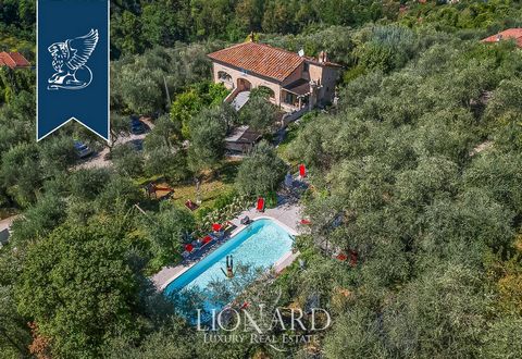 This stunning luxury farmhouse surrounded by Lucca's countryside is for sale in Camaiore. his luxury estate, which is owned by an artist, has a unique style with eccentric details that are perfectly mixed with the typical features of country hom...