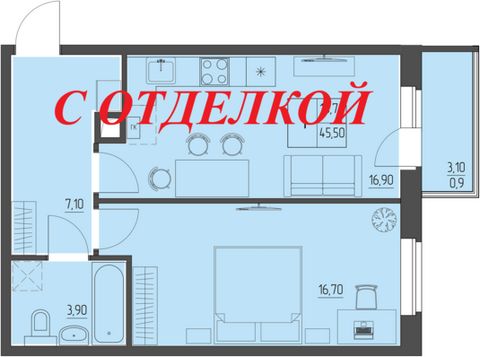 Квартира с отделкой под ключ. Дом сдан. Подходит под ипотеку, в том числе семейную, военную. Все виды жилищных сертификатов, материнский капитал. Заключаем договоры купли-продажи. Просторная кухня-столовая. • металлопластиковые окна; • полы из ламина...