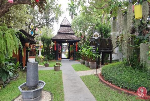 Step into the serene world of traditional Lanna architecture with this exquisite resort in the sought-after Tambon Tha Sala area of Chiang Mai. Spanning over 2 rai of lush, landscaped grounds, this property uniquely blends cultural elegance and moder...