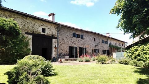 Unique opportunity for a discerning client, this rare unspoilt historic stone Longère dating from XVII century 200 m² set in a privileged location nestling amongst magnificent south facing landscaped gardens 2675 m². With natural water features via a...