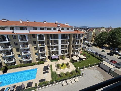 For sale a cozystudioin Passat complex in Sunny Beach. The apartment is located on the 6th – top floor, east facing. The total area is 36 sq.M and consists of one room with a newly renovated bathroom and a toilet and a huge terrace. The complex has a...