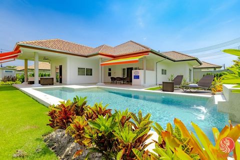 ***** Reduced From 16.9m to 13.9m ***** Presenting a beautiful and fully furnished four-bedroom pool villa in excellent condition, located just 10 mins from the center of Hua Hin. This villa offers a generous plot size of 1,312 sqm and provides ample...