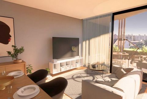 T1 Floor 0 Apartment with balcony and storage. Building in Leça da Palmeira, is a unique project that combines irreverent design and excellent architecture in a building intended for multi-family housing, located in the magnificent area of ??Leça da ...