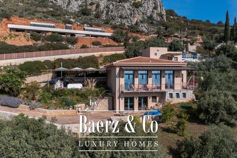 Built in 2016, Villa Sunrise is an imposing residential property, located in an idyllic setting above the coastal city of Tolo. The villa sits on 4,000 square meters of land, part of which is landscaped, forming a beautiful outdoor lounge & dinning t...