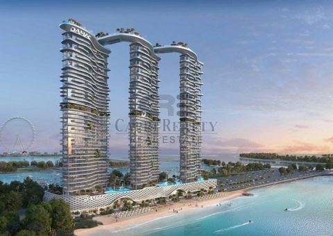 DAMAC BAY BY CAVALLI PRIVATE BEACH ACCESS PAYMENT PLAN WALKING DISTANCE TO THE CRUISE TERMINAL AND DUBAI MARINA 5 MINS DRIVE TO THE PALM JUMIERAH CONNECTED TO METRO AND TRAM 1 BEDROOM by Damac( Biggest private developer in the Middle East ) Sea View ...